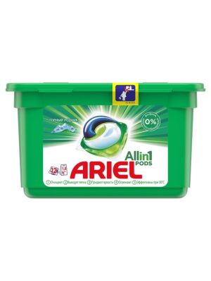 ARIEL Средство моющее в растворимых капсулах Горный родник 12шт
