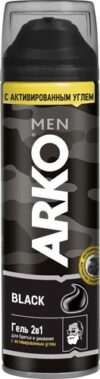 ARKO MEN Гель для бритья 2в1 BLACK 200мл