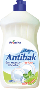 Antibak de Luxe средство для мытья посуды Лайм и Мята 500мл