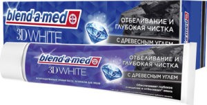 BLEND A MED Зубная паста 3D White с Древесным Углём 100мл
