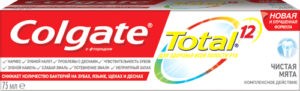 Colgate зубная паста Total 12 чистая мята 75мл