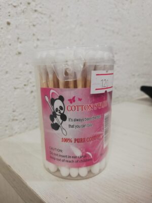 Cotton Swabs Ватные палочки Деревянные банка 50шт