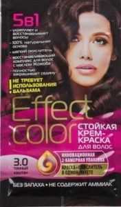 Effect Color Стойкая крем-краска для волос 3.0 Тон Тёмный Каштан 50мл