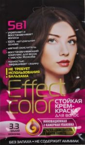 Effect Color Стойкая крем-краска для волос 3.3 Горький Шоколад 50мл