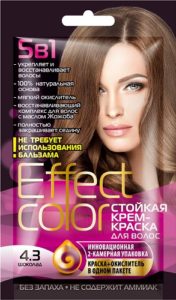 Effect Color Стойкая крем-краска для волос 4.3 Шоколад 50мл