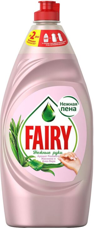 FAIRY Средство для мытья посуды Нежные руки Розовый жасмин и алоэ вера 900мл