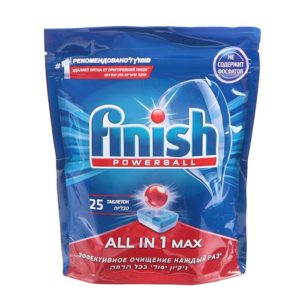 Finish Таблетки для Посудомоечных Машин 25шт