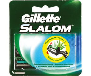 Gillette Slalom сменные кассеты для бритья 5шт (штучно)
