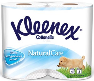 Kleenex туалетная бумага Natural Care 4шт