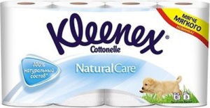 Kleenex туалетная бумага Natural Care 8шт