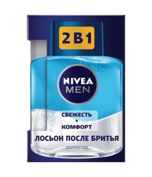 Nivea Men Лосьон после бритья 2в1 Свежесть+Комфорт 100мл