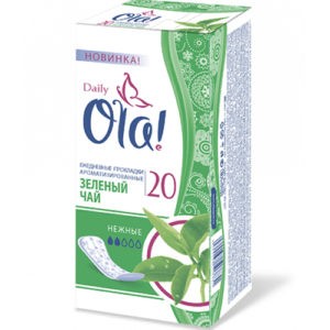OLA Daily Deo гигиенические прокладки на каждый день Зелёный Чай 20шт