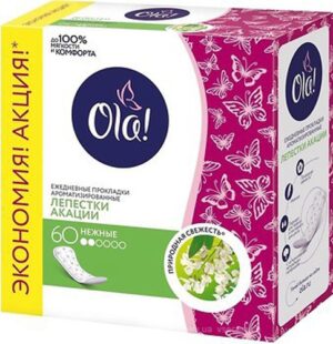 OLA Daily Deo гигиенические прокладки на каждый день Лепестки Акации 60шт