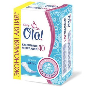 OLA Daily гигиенические прокладки на каждый день без запаха 40шт