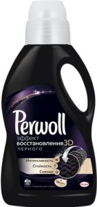 Perwoll Средство для стирки Восстановление черного 3D 1л
