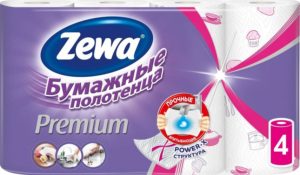 Zewa Бумажные полотенца Premium 2х слойные 4шт