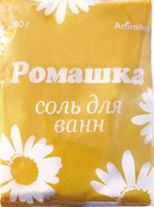 АРОМИКА Соль для ванн Ромашка пакет 1000гр