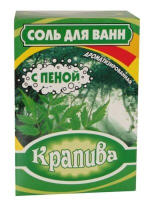БАХТАШ Соль для ванн с пеной КРАПИВА 400гр
