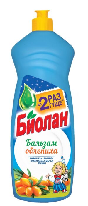 Биолан жидкость для мытья посуды Бальзам Облепиха 900гр