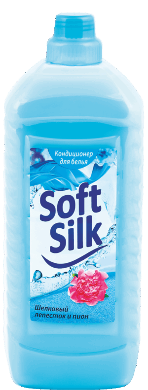 Ополаскиватель для тканей Soft Silk Шелковый лепесток и пион 2л