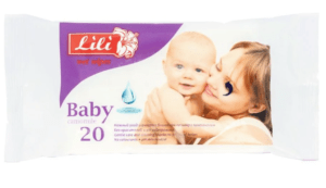 Салфетки влажные ТМ Lili для детей с экстрактом ромашки (белая) 20шт