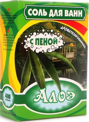 Соль-пена для ванн Алоэ 400гр