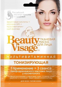 Beauty Visage Тканевая маска для лица Тонизирующая 25мл