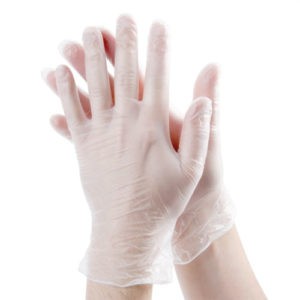 Gloves Перчатки Виниловые Белые 1шт