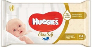 Huggies Влажные салфетки Elite Soft Duo 64шт