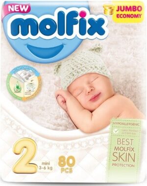 MOLFIX Подгузники №2 MINI JUMBO 80шт