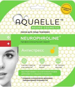 Aquaelle Тканевая маска для лица Антистресс Neurophroline 27мл
