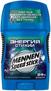 Mennen Speed Stick Дезодорант Стик Энергия Стихии Снежная Лавина 60гр