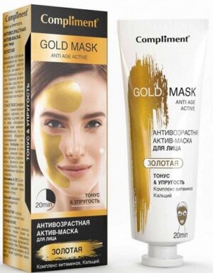 Compliment Маска Актив Антивозрастная Золотая 80мл