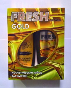 Fresh Gold Подарочный набор Шампунь 300мл+Гель для душа 300мл