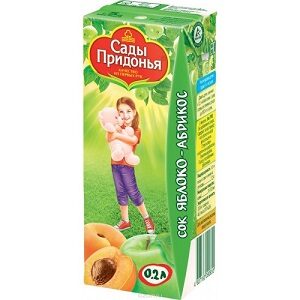 Сады Придонья сок Яблоко-абрикос 200мл