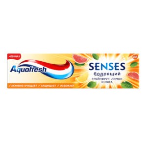 Aquafresh Senses Зубная паста Бодрящий Грейпфрут-лимон-мятная 75мл