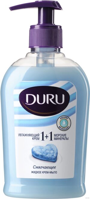 DURU мыло жидкое Увлажняющий крем и Морские минералы 300мл