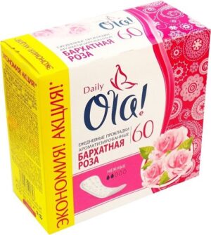 OLA Daily Deo гигиенические прокладки на каждый день Бархатная Роза 60шт