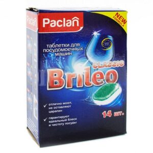 Paclan таблетки для посудомоечных машин Brileo Classsic 14шт