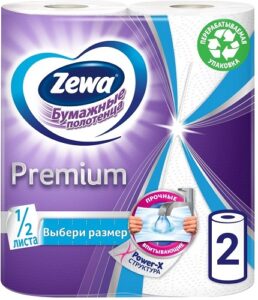 Zewa Бумажные полотенца Premium 2х слойные 2шт