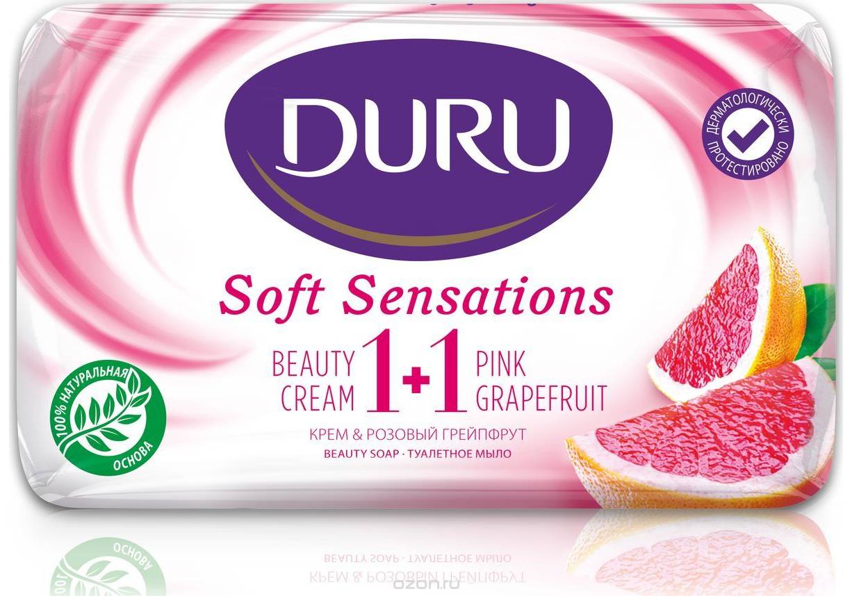 Мыло дуру. Duru Soft Sensations 1+1 розовый грейпфрут, 80 г. Мыло Duru Soft Sensations туалетное 80гр. Морские минералы 1+1. Крем-мыло Duru 1+1 грейпфрут 4*90г.