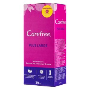 Carefree ежедневные прокладки Plus Large с ароматом Свежести 20шт