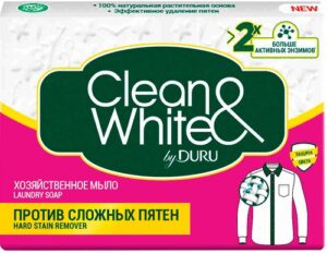DURU Хозяйственное мыло Clean&White против сложных пятен 125гр