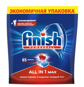 Finish Таблетки для Посудомоечных Машин 65шт