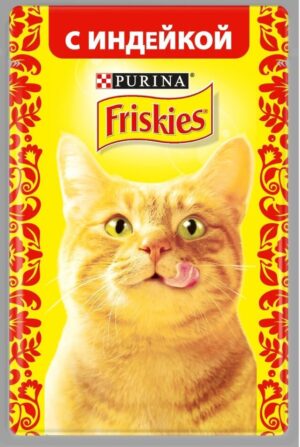 Friskies кошачий корм с Индейкой в подливе 75гр