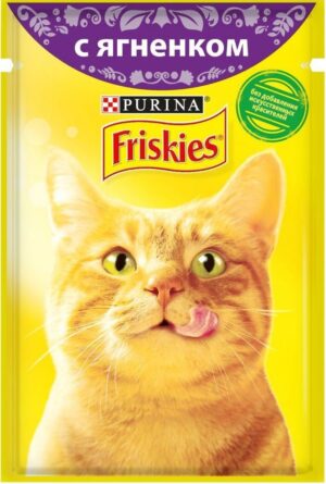 Friskies кошачий корм с Ягнёнком в подливе 75гр