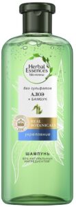 Herbal Essences шампунь Безфульфатный Укрепление Алоэ и Бамбук 380мл