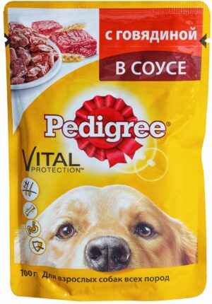 Pedigree собачий корм с Говядиной в соусе 85гр
