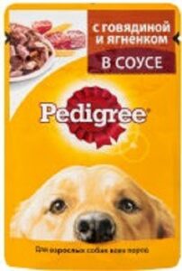 Pedigree собачий корм с Говядиной и Ягнёнком в соусе 85гр
