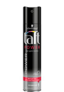 Taft Лак для волос  Power Мегафиксация 5 с Кофеином 225мл